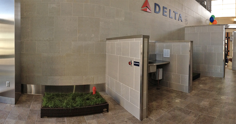 Illustration for article titled Detroit's Airport Just Installed a $75,000 Indoor Dog Bathroom